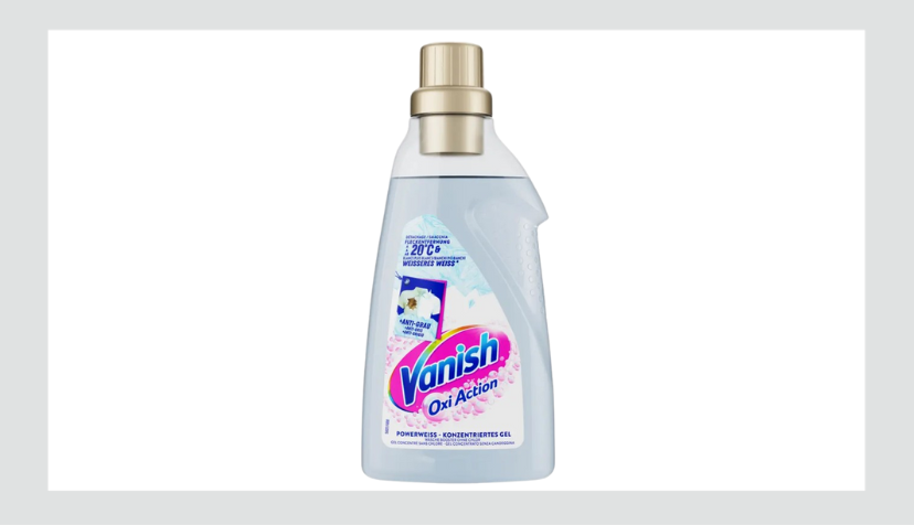 Vanish Oxi Action гел за отстранување дамки од бели алишта 750ml